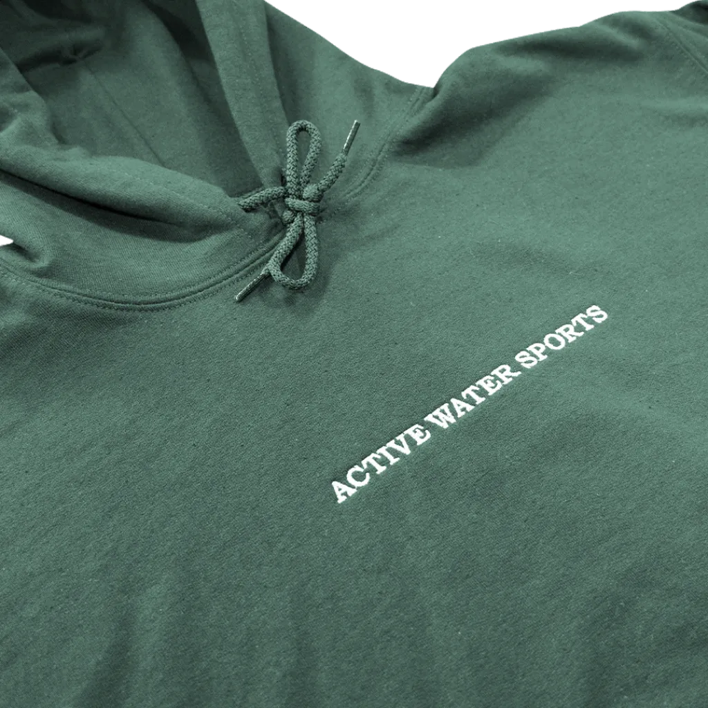 AW Ebroidered Hoodie – Green<ActiveWake Sale