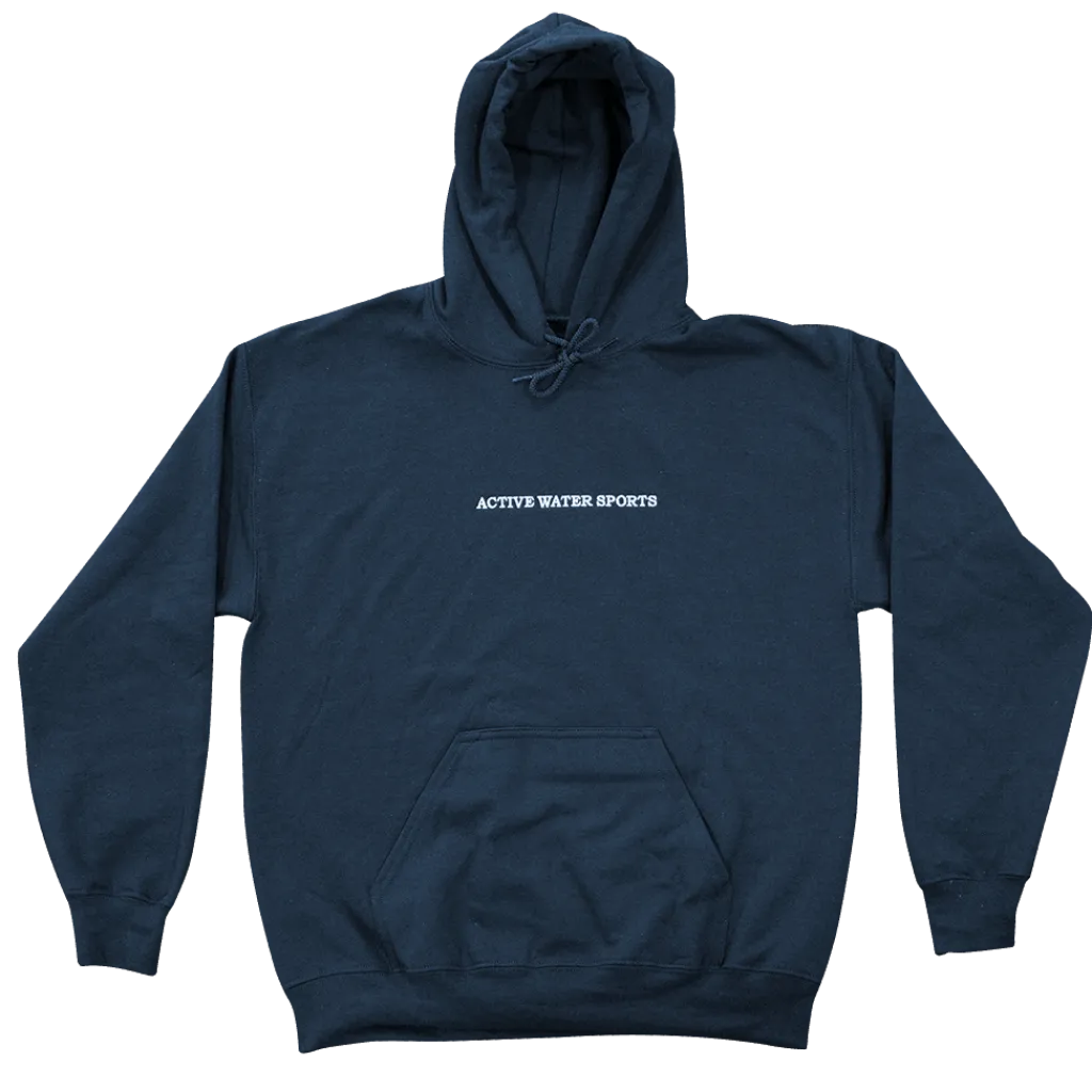 AW Ebroidered Hoodie – Navy<ActiveWake Outlet