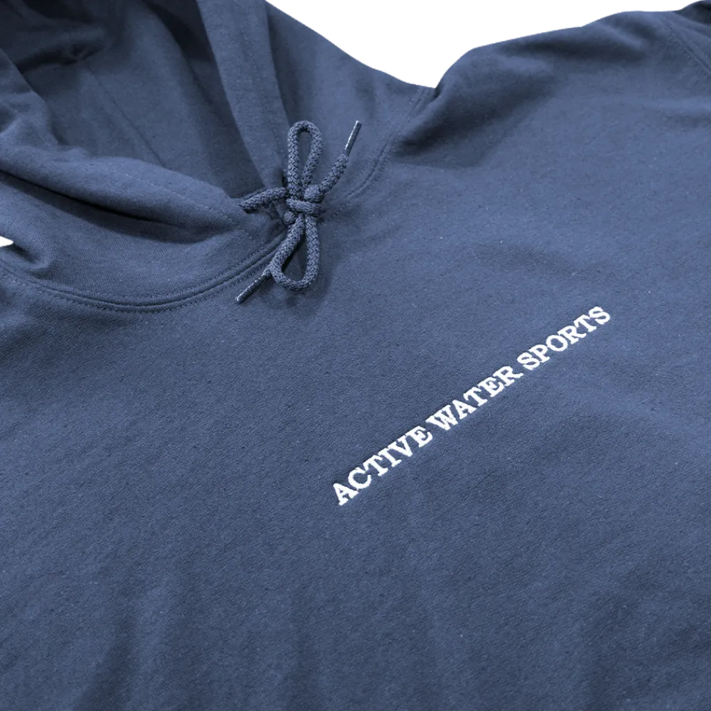 AW Ebroidered Hoodie – Navy<ActiveWake Outlet