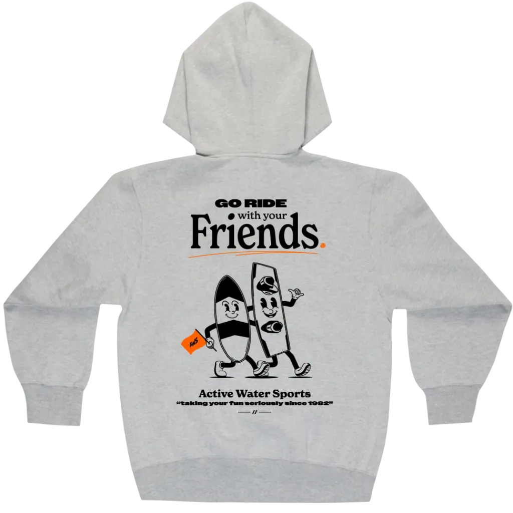 AW Friend Gidan Hoodie - Grey<ActiveWake Discount