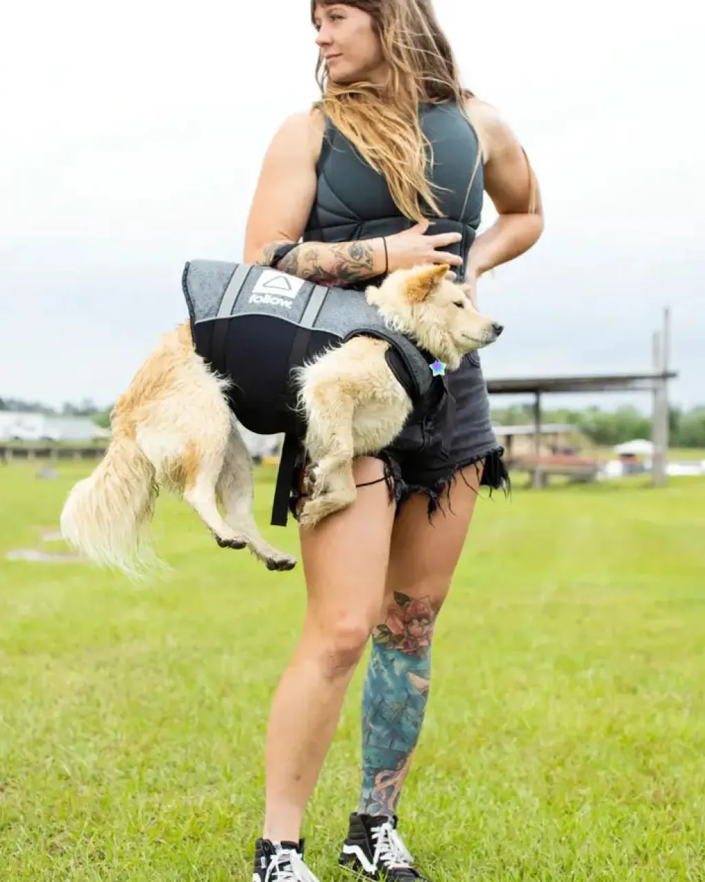 Foow Dog Foating Aid - Back<Follow Wake New
