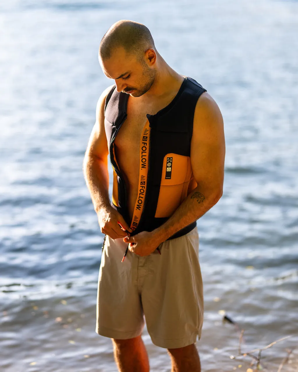 Foow Goba en' Jacket - Back/Orange<Follow Wake Clearance
