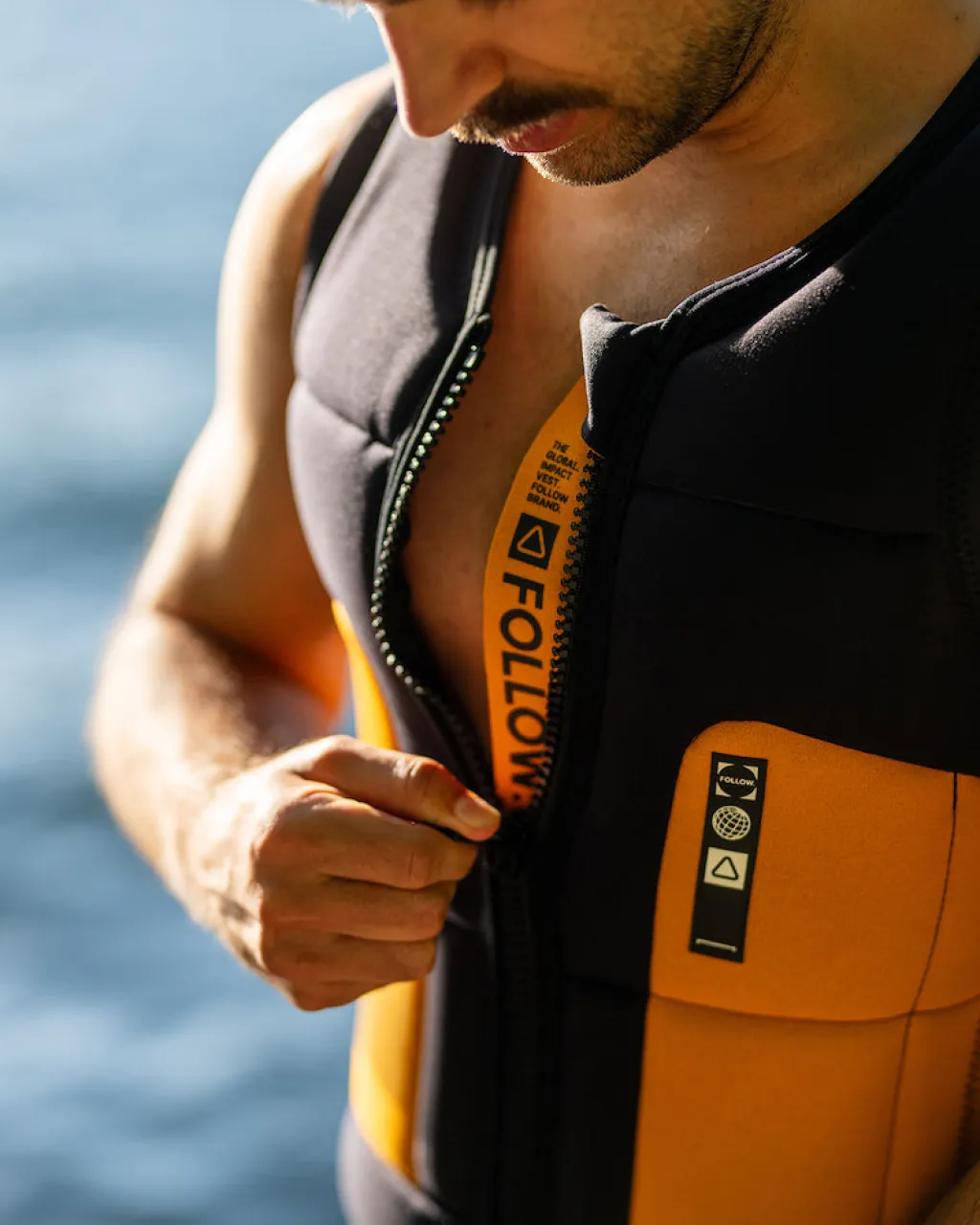 Foow Goba en' Jacket - Back/Orange<Follow Wake Clearance