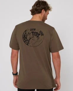 Foow how U Tee - Taupe<Follow Wake
