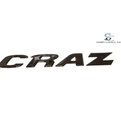 CRAZ Black Chrome, Transom Decal (116055)<Moomba Best