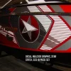 DECAL - Hullside STAR STITCH G23 10 PIECE SET - 130062<Nautique Hot