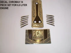 DECAL PCM CHROMAX 14 PIECE SET FOR 6.0 LITER ENGINE - 140084<Nautique Discount