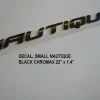 DECAL SMALL BLACK CHROMAX 22" x 1.4" - 140058<Nautique Online