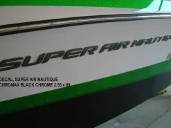 DECAL SUPER AIR CHROMAX BLACK CHROME 2.55 x 69 - 140015<Nautique Outlet